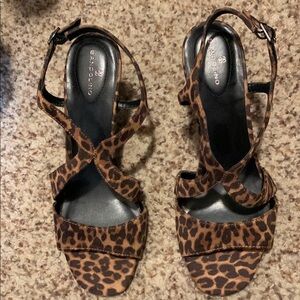 Bandolino Women's Leopard Print Sandals